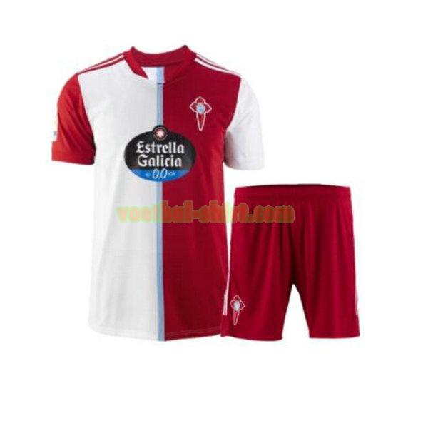 celta de vigo uit shirt 2021 2022 rood wit kinderen