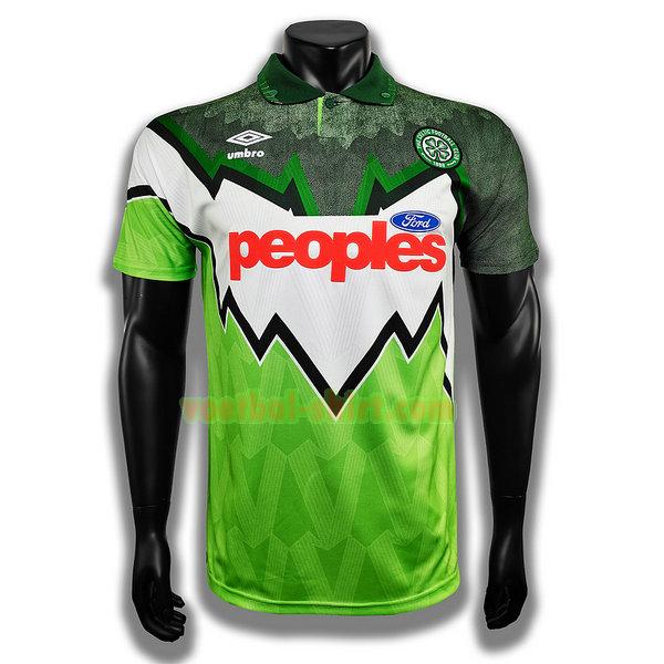 celtic thuis player shirt 19911992 groen mannen