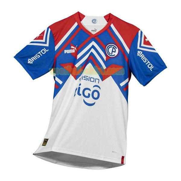 cerro porteno uit shirt 2023 thailand blauw wit mannen