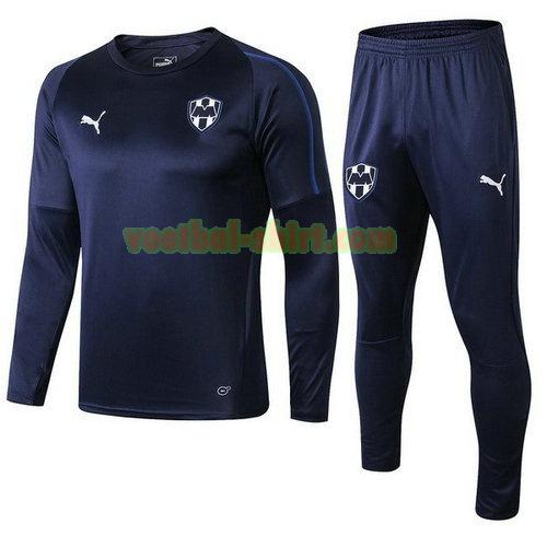 cf rayados monterrey trainingspak 2018-2019 blauw mannen