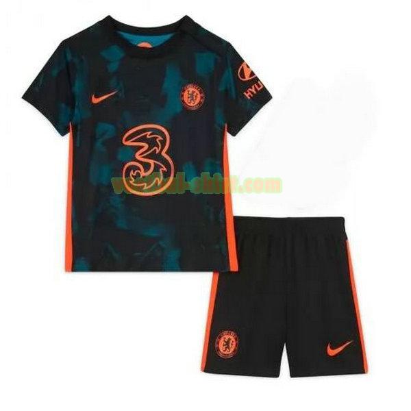 chelsea 3e shirt 2021 2022 zwart kinderen