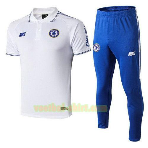 chelsea set poloshirt 2019-2020 wit mannen