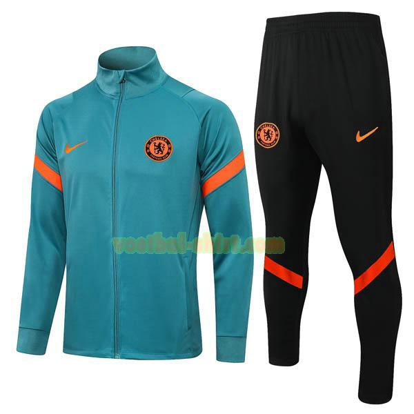 chelsea set trainingspak 2021 22 blauw mannen