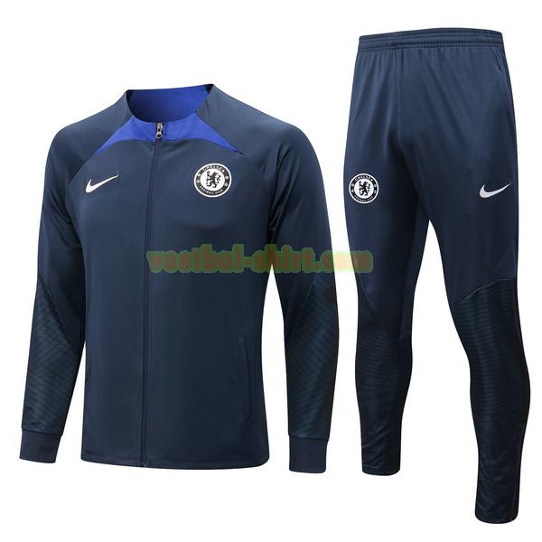 chelsea set trainingspak 2022 23 blauw mannen