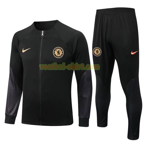 chelsea set trainingspak 2022 23 zwart mannen