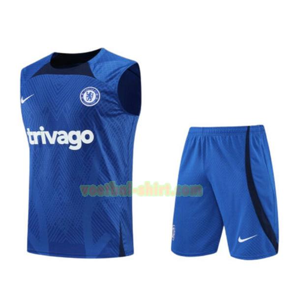 chelsea set vest 2022 23 blauw mannen