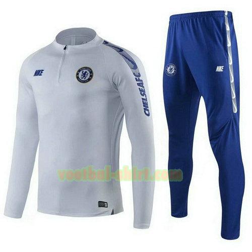 chelsea trainingspak 2019-2020 blauw grijs kinderen