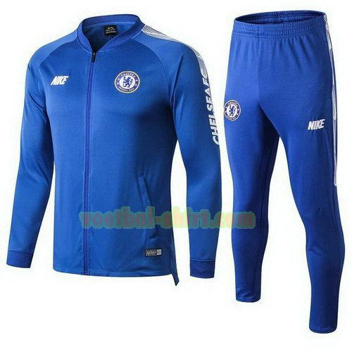 chelsea trainingspak 2019-2020 blauw wit mannen