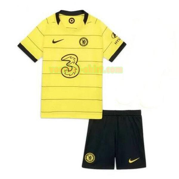 chelsea uit shirt 2021 2022 geel kinderen