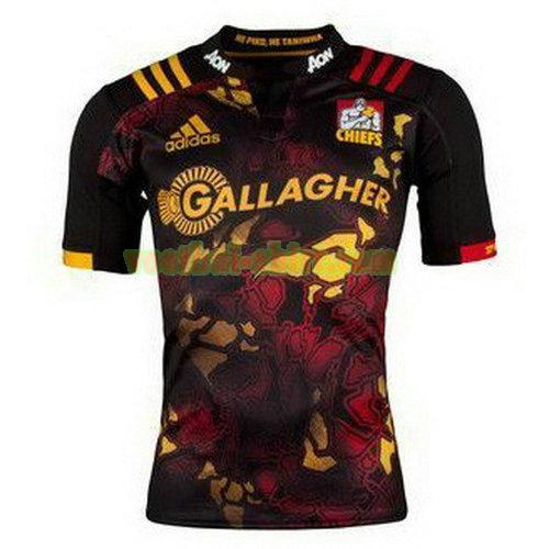 chiefs rugby shirt 2017-2018 zwart mannen