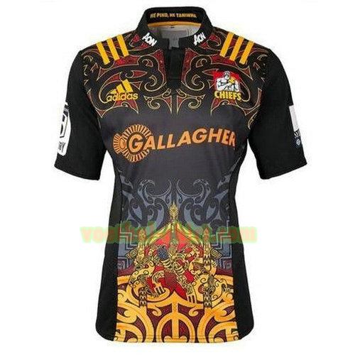 chiefs thuis rugby shirt 2017-2018 zwart mannen