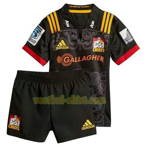 chiefs thuis rugby shirt 2018 zwart kinderen