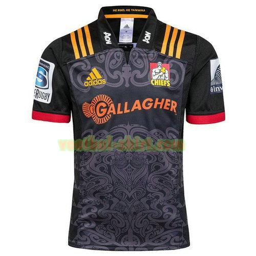 chiefs thuis rugby shirt 2018 zwart mannen