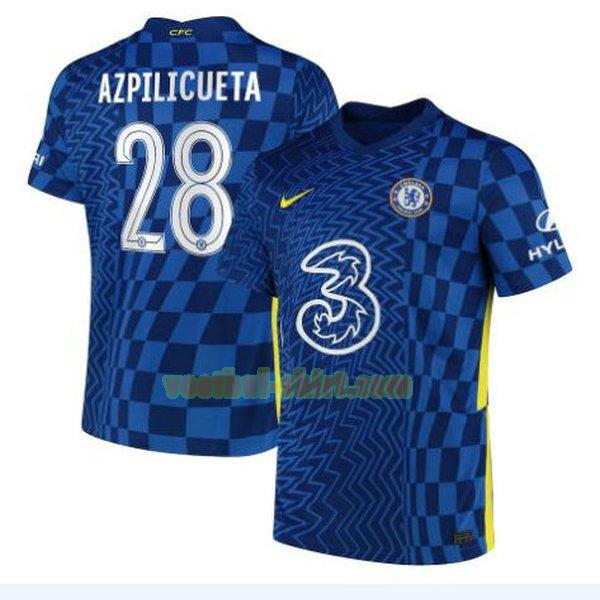 chilwell 21 chelsea thuis shirt 2021 2022 blauw mannen