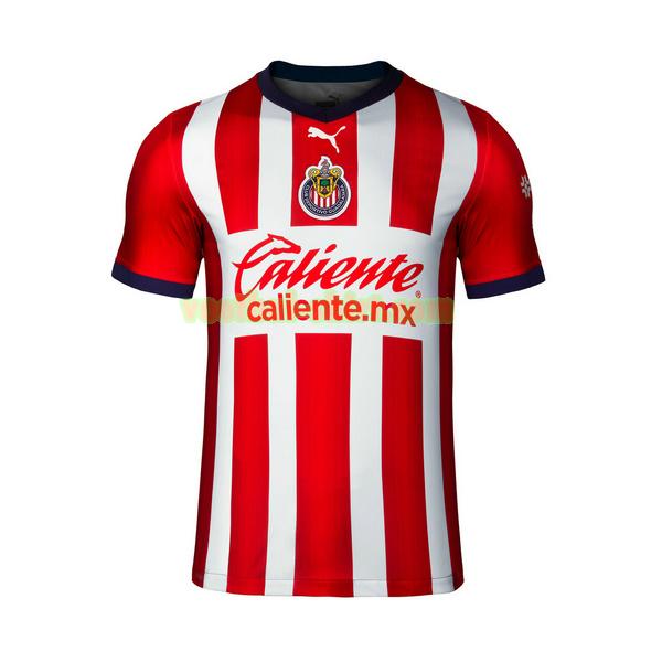 chivas usa thuis shirt 2022 2023 thailand rood wit mannen