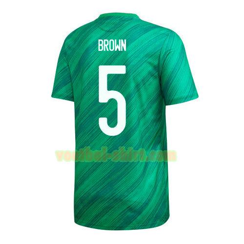 ciaron brown 5 noord ierland thuis shirt 2020 mannen