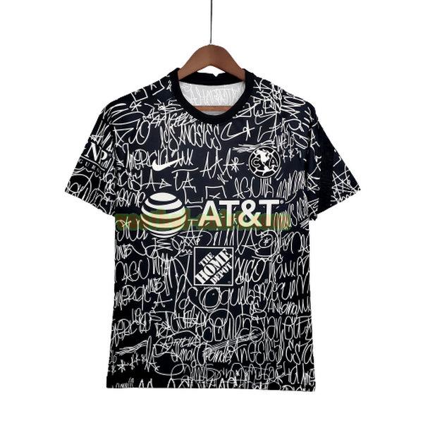 club america training shirt 2021 2022 zwart mannen