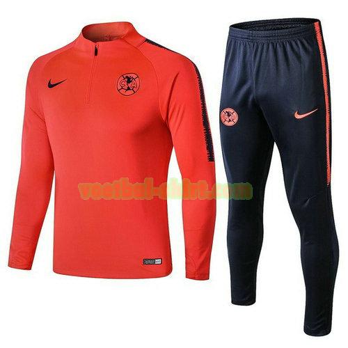 club america trainingspak 2018-2019 oranje blauw mannen