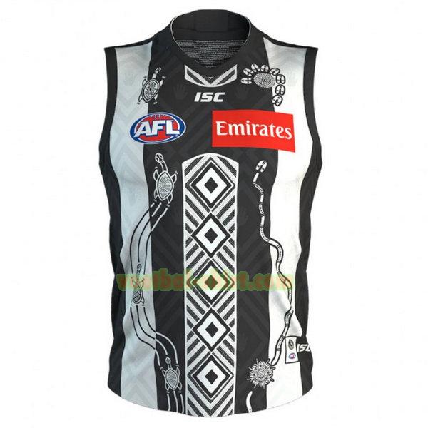 collingwood magpies indigenous guernsey shirt 2020 zwart mannen