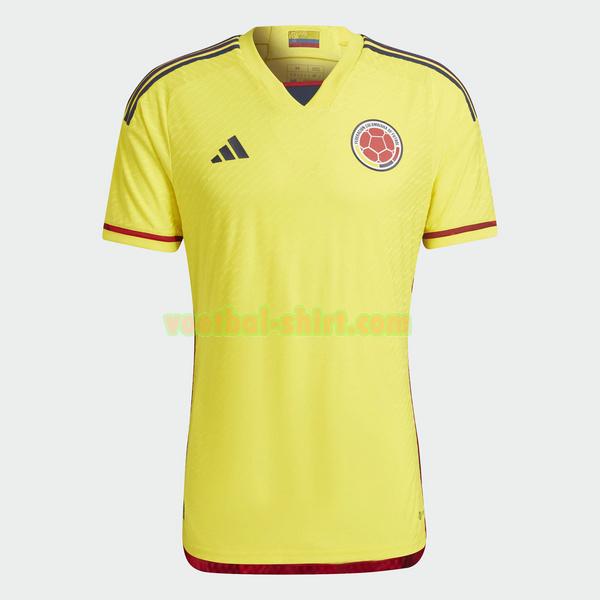 colombia thuis shirt 2022 2023 thailand geel mannen