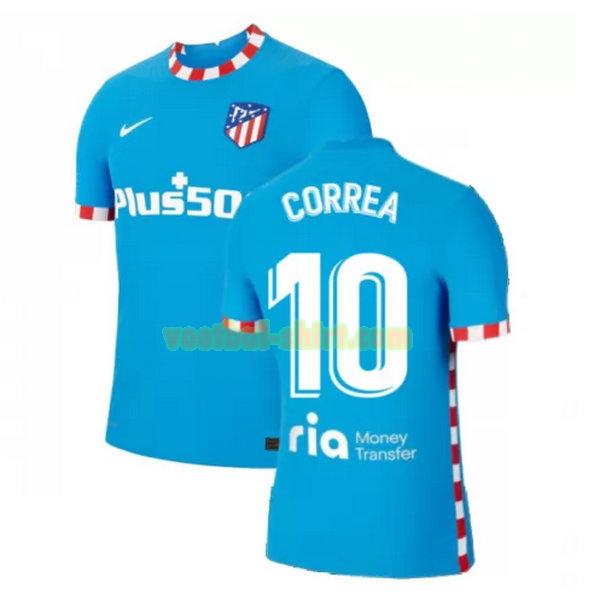 correa 10 atletico madrid 3e shirt 2021 2022 blauw mannen