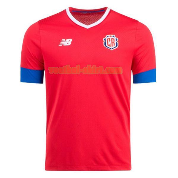 costa rica thuis shirt 2022 2023 rood mannen