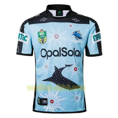 cronulla sharks rugby shirt 2018 blauw mannen