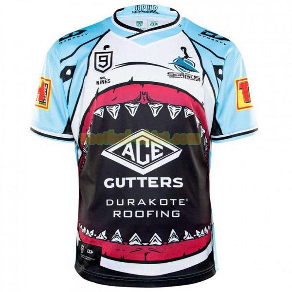 cronulla sutherland sharks nines shirt 2020 blauw mannen