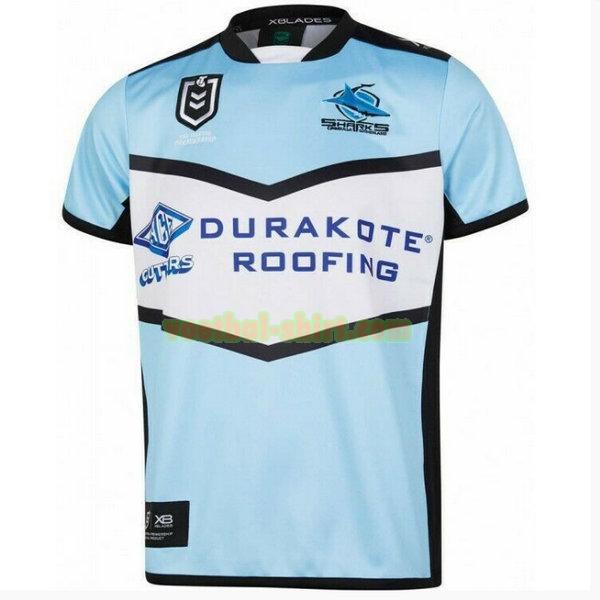 cronulla sutherland sharks thuis shirt 2019 blauw mannen