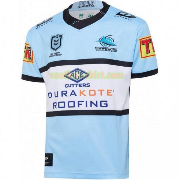 cronulla sutherland sharks thuis shirt 2020 blauw mannen