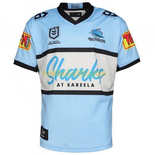 cronulla sutherland sharks thuis shirt 2021 blauw mannen