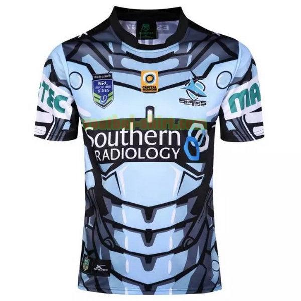 cronulla sutherland sharks uit shirt 2016 blauw mannen