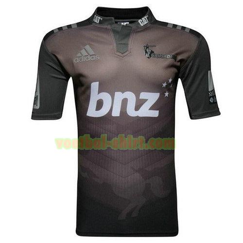 crusaders uit rugby shirt 2017-2018 zwart mannen