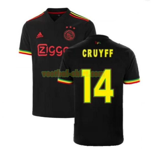 cruyff 14 ajax 3e shirt 2021 2022 zwart mannen