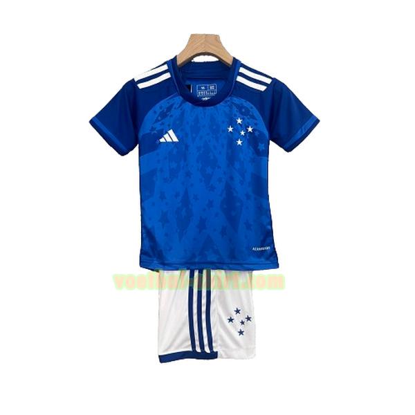 cruz azul thuis shirt 2024 2025 blauw kinderen
