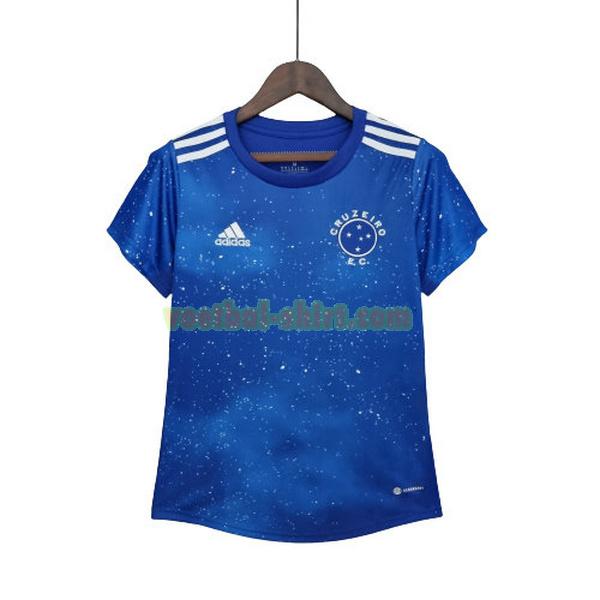 cruzeiro ec thuis shirt 2022 2023 blauw dames