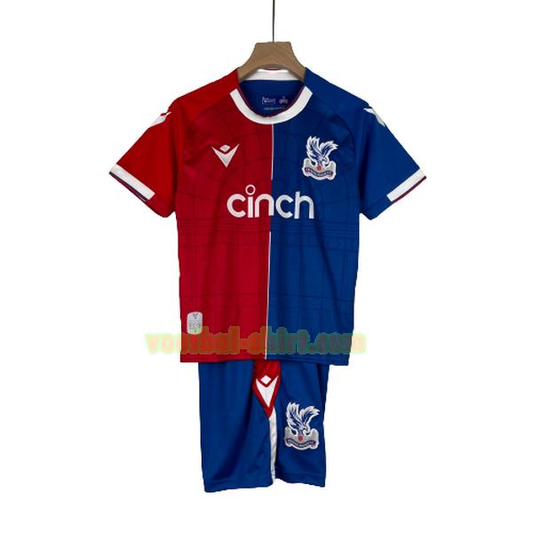 crystal palace thuis shirt 2023 2024 rood blauw kinderen