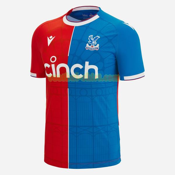 crystal palace thuis shirt 2023 2024 thailand rood blauw mannen