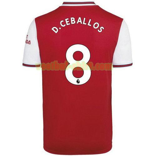 d.ceballos 8 arsenal thuis shirt 2019-2020 mannen