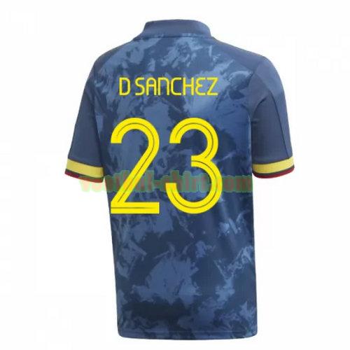 d sanchez 23 colombia uit shirt 2020 mannen