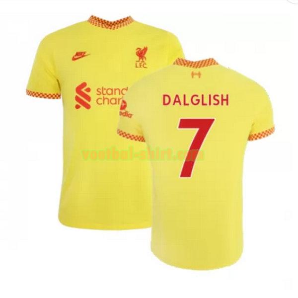 dalglish 7 liverpool 3e shirt 2021 2022 geel mannen