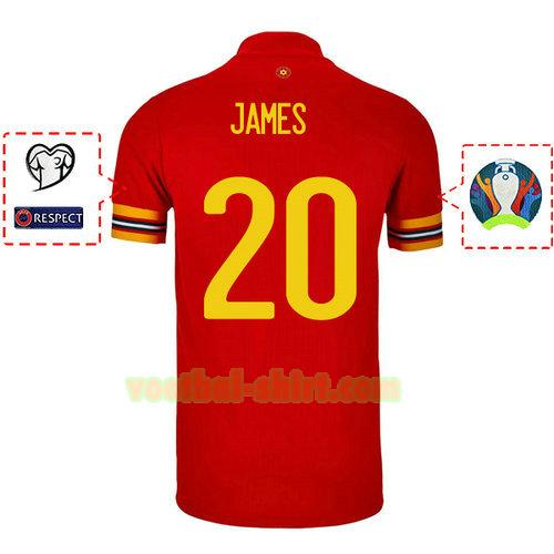 daniel james 20 wales thuis shirt 2020 mannen