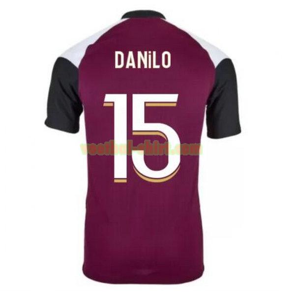 danilo 15 paris saint germain 3e shirt 2020-2021 purper mannen