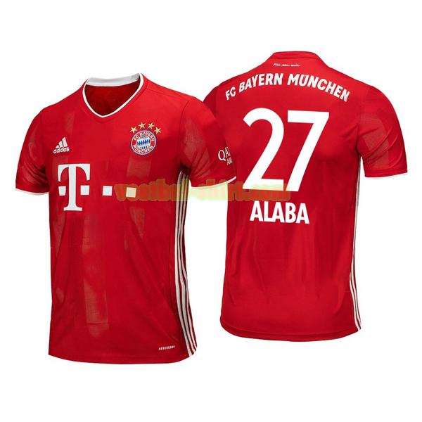 david alaba 27 bayern münchen thuis shirt 2020-2021 mannen