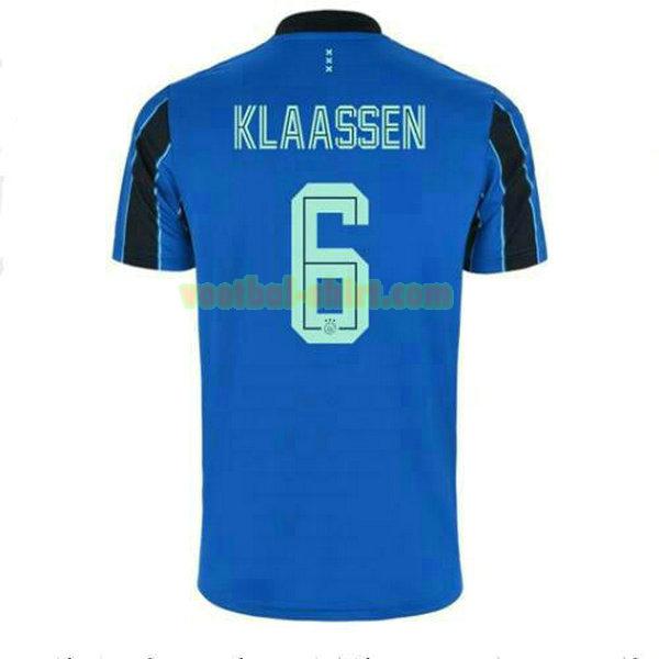 davy klaassen 6 ajax uit shirt 2021 2022 blauw mannen