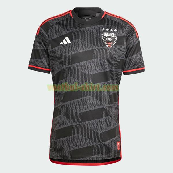 dc united thuis shirt 2024 2025 thailand zwart mannen