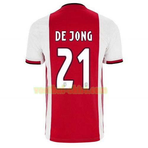 de jong 21 ajax thuis shirt 2019-2020 mannen