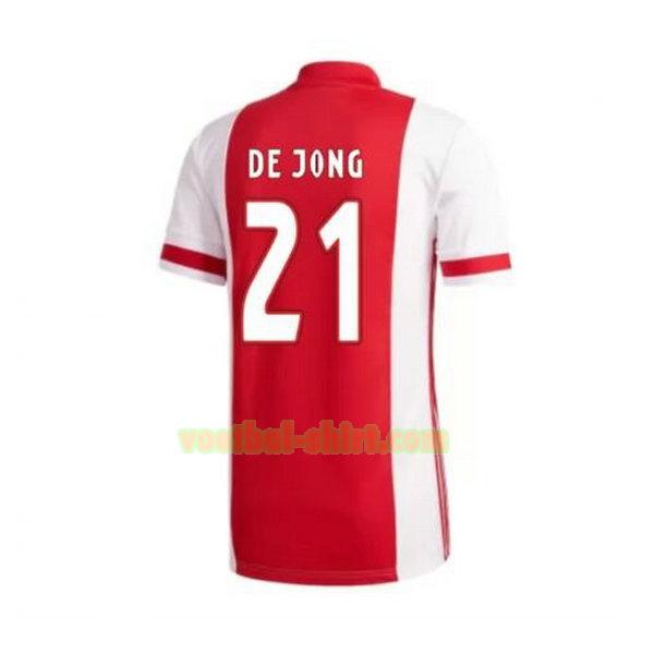 de jong 21 ajax thuis shirt 2020-2021 mannen