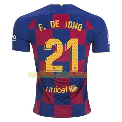 de jong 21 barcelona thuis shirt 2019-2020 mannen