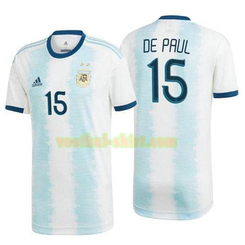 de paul 15 argentinië thuis shirt 2020 mannen